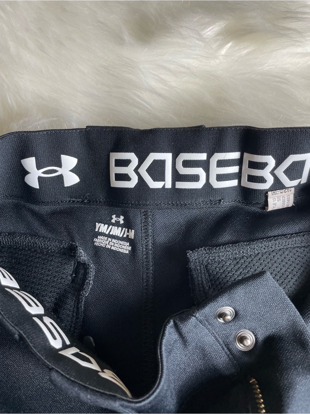 Under Armour Boy’s Utility Open Bottom Baseball Pants Black YM - Picture 5 of 7